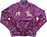 Big Boy Prairie View A&M Panthers Ladies Sequins Jacket [Purple]