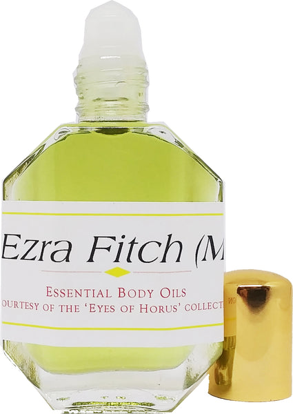 Ezra Fitch - Type For Men Cologne Body Oil Fragrance [Green - 1/2 oz. - Clear Glass - Roll-On]