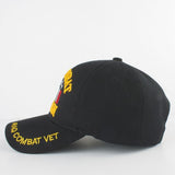Iraq Combat Veteran Ribbon Text Shadow Mens Cap [Baseball Cap - Black]