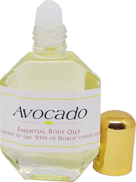 100% Pure Avocado Essential Oil [Gold - 1/2 oz. - Clear Glass - Roll-On]