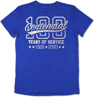 Big Boy Zeta Phi Beta Centennial Divine 9 S2 Foil Print Ladies Tee [Royal Blue]