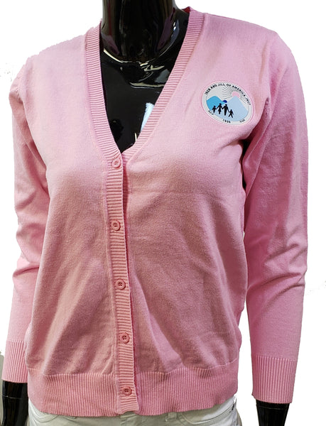 Buffalo Dallas Jack And Jill Of America Classic Cardigan [Button Down - Pink]