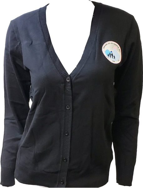 Buffalo Dallas Jack And Jill Of America Classic Cardigan [Button Down - Black]