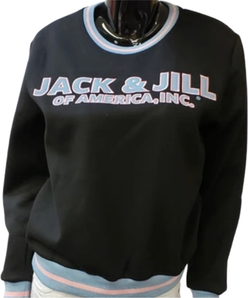 Buffalo Dallas Jack And Jill Of America Crewneck Sweatshirt [Black]
