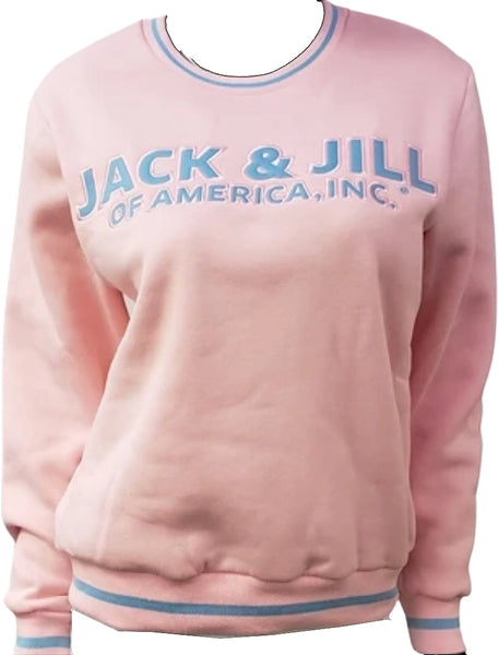 Buffalo Dallas Jack And Jill Of America Crewneck Kids Sweatshirt [Pink]