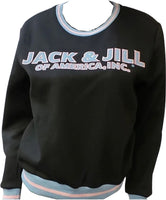 Buffalo Dallas Jack And Jill Of America Crewneck Kids Sweatshirt [Black]
