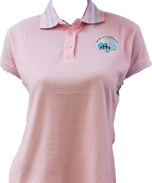 Buffalo Dallas Jack And Jill Of America Kids Polo Shirt [Short Sleeve - Pink]