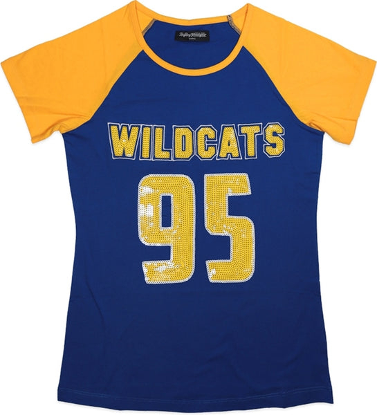 Big Boy Fort Valley State Wildcats Ladies Sequins Patch Tee [Royal Blue]