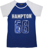 Big Boy Hampton Pirates Ladies Sequins Patch Tee [Royal Blue]