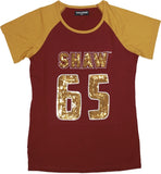 Big Boy Shaw Bears Ladies Sequins Patch Tee [Maroon]