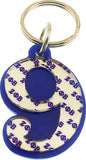 Zeta Phi Beta Line #9 Key Chain [Blue]