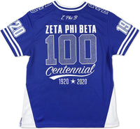 Big Boy Zeta Phi Beta Centennial Divine 9 S14 Ladies Football Jersey [Royal Blue]