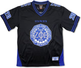 Big Boy Zeta Phi Beta Centennial Divine 9 S14 Ladies Football Jersey [Black]