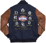 Big Boy Negro League Baseball Centennial Varsity Mens Wool Jacket [Navy Blue]