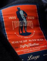 Big Boy Negro League Baseball Centennial Varsity Mens Wool Jacket [Navy Blue]