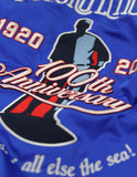 Big Boy Negro League Baseball Centennial Satin Mens Baseball Jacket [Royal Blue]