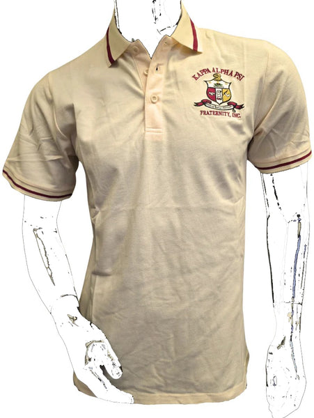 Buffalo Dallas Kappa Alpha Psi Polo Shirt [Short Sleeve - Cream]
