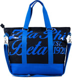 Big Boy Zeta Phi Beta Divine 9 S6 Canvas Tote Bag [Black]