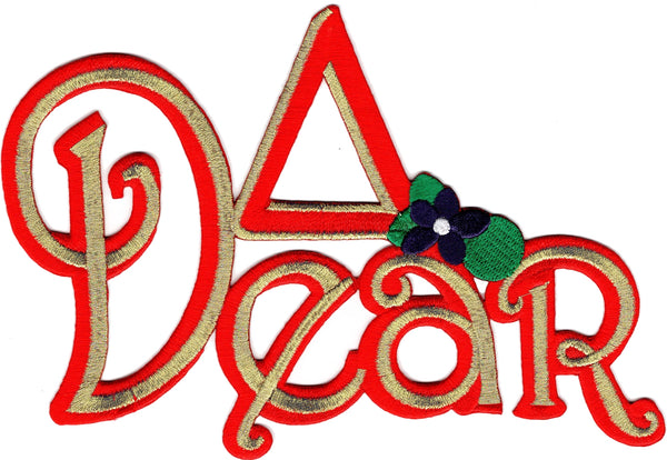 Delta Sigma Theta Dear Iron-On Patch [Gold]