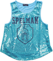 Big Boy Spelman College S2 Ladies Sequins Tank Top [Navy Blue]