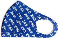 Big Boy Zeta Phi Beta Divine 9 S2 Summer Poly Fashion Face Mask [Royal Blue]