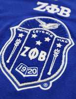 Big Boy Zeta Phi Beta Divine 9 S4 Ladies V-Neck Sweater [Royal Blue]