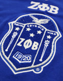 Big Boy Zeta Phi Beta Divine 9 S4 Ladies V-Neck Sweater [Royal Blue]
