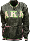 Buffalo Dallas Alpha Kappa Alpha Windbreaker Pullover Jacket [Black]