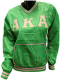 Buffalo Dallas Alpha Kappa Alpha Windbreaker Pullover Jacket [Green]