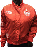 Buffalo Dallas Delta Sigma Theta Bomber Flight Jacket [Red]