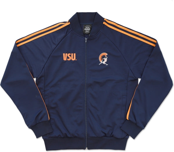 Big Boy Virginia State Trojans S2 Mens Jogging Suit Jacket [Navy Blue]