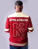 Big Boy Kappa Alpha Psi Divine 9 S4 Mens V-Neck Heavy Sweater [Crimson Red]