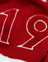 Big Boy Kappa Alpha Psi Divine 9 S4 Mens V-Neck Heavy Sweater [Crimson Red]