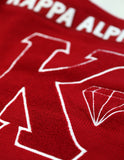 Big Boy Kappa Alpha Psi Divine 9 S4 Mens V-Neck Heavy Sweater [Crimson Red]