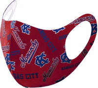 Big Boy Kansas City Monarchs S1 Summer Poly Fashion Face Mask [Red]