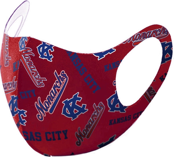 Big Boy Kansas City Monarchs S1 Summer Poly Fashion Face Mask [Red]