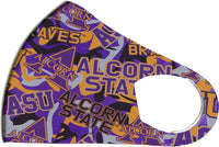 Big Boy Alcorn State Braves S1 Summer Poly Fashion Face Mask [Purple]