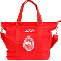 Big Boy Delta Sigma Theta Divine 9 S5 Canvas Tote Bag [Red]