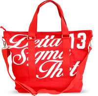 Big Boy Delta Sigma Theta Divine 9 S5 Canvas Tote Bag [Red]