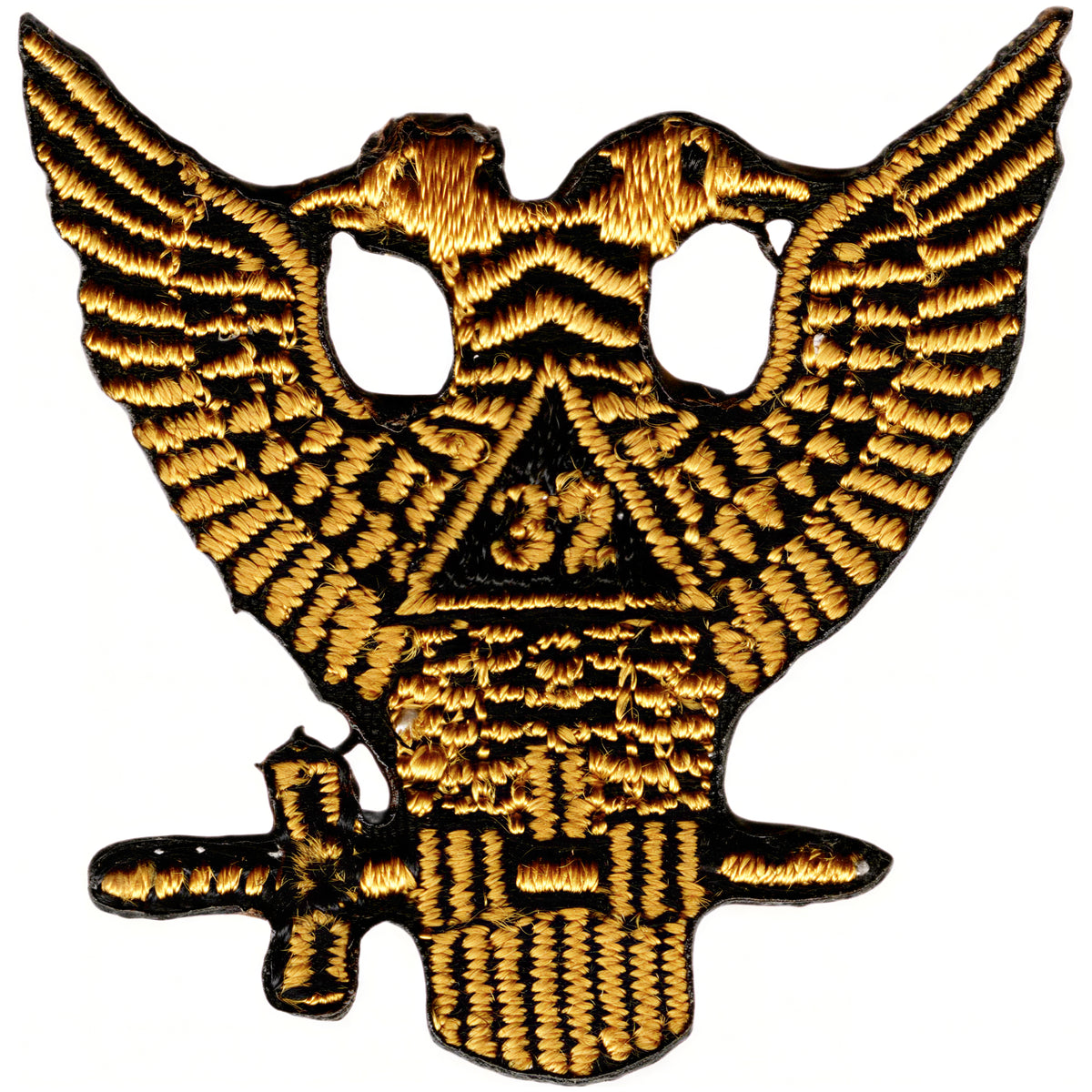 Scottish Rite 32nd Degree Wings Up Iron-On Patch [Gold] – TCEShop