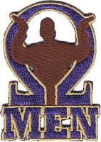 Omega Psi Phi Que Men Iron-On Patch [Purple]
