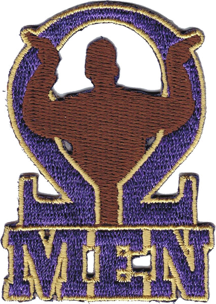 Omega Psi Phi Que Men Iron-On Patch [Purple]