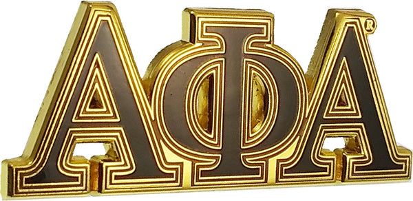 Alpha Phi Alpha Big Letter Lapel Pin [Gold]