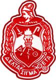 Delta Sigma Theta Crest Chenille Sew-On Patch [Red]