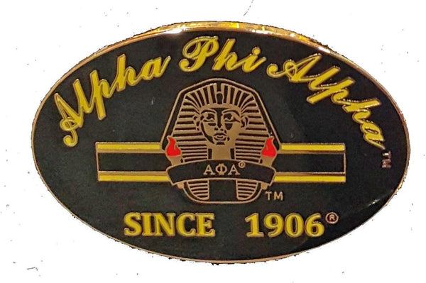 Alpha Phi Alpha Sphinx Since 1906 Oval Lapel Pin [Gold]