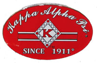 Kappa Alpha Psi K-Diamond Since 1911 Oval Lapel Pin [Silver]