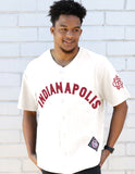 Big Boy Indianapolis ABCs Centennial Heritage Mens Baseball Jersey [Ivory White]