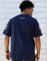 Big Boy Dayton Marcos Centennial Heritage Mens Baseball Jersey [Navy Blue]