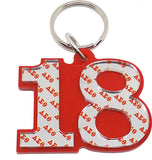 Delta Sigma Theta Line #18 Key Chain [Red]