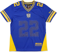 Big Boy Sigma Gamma Rho Divine 9 Rhinestud S13 Ladies Football Jersey [Royal Blue]